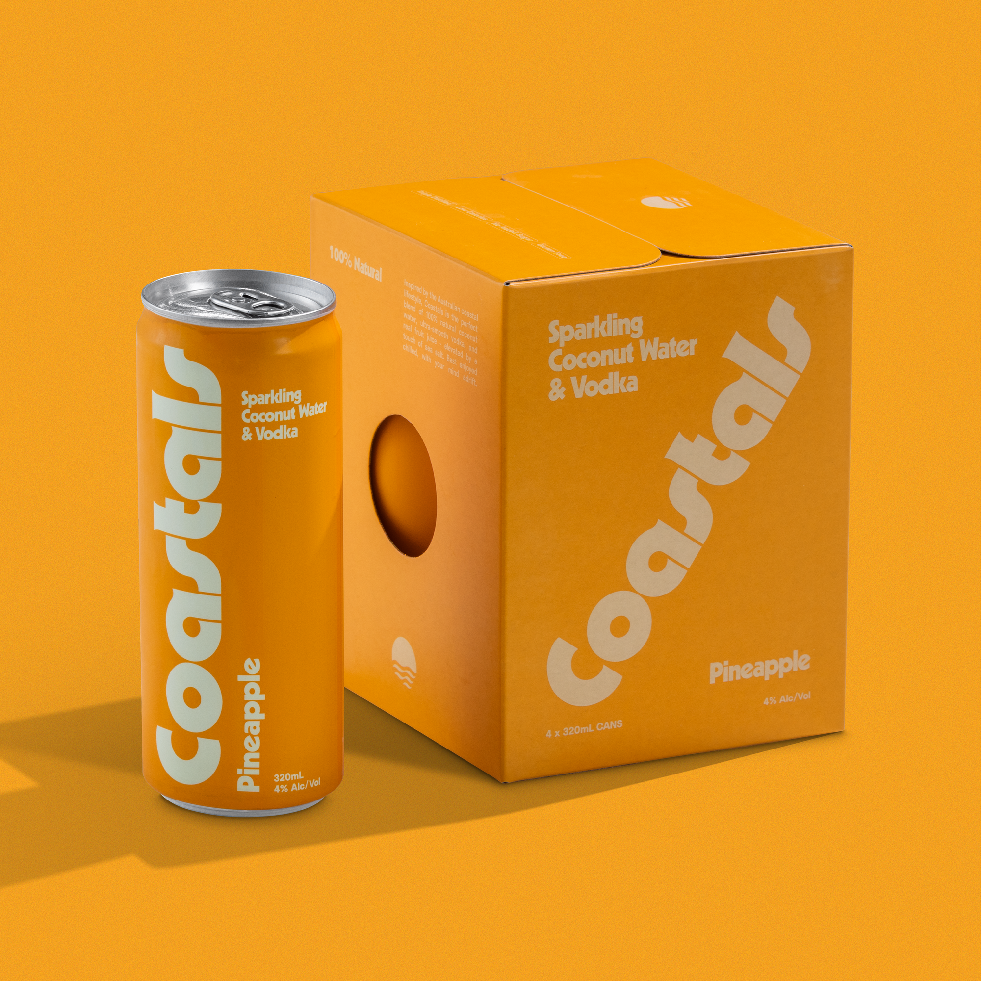 Coastals Pineapple Case (16x 320ml Cans)