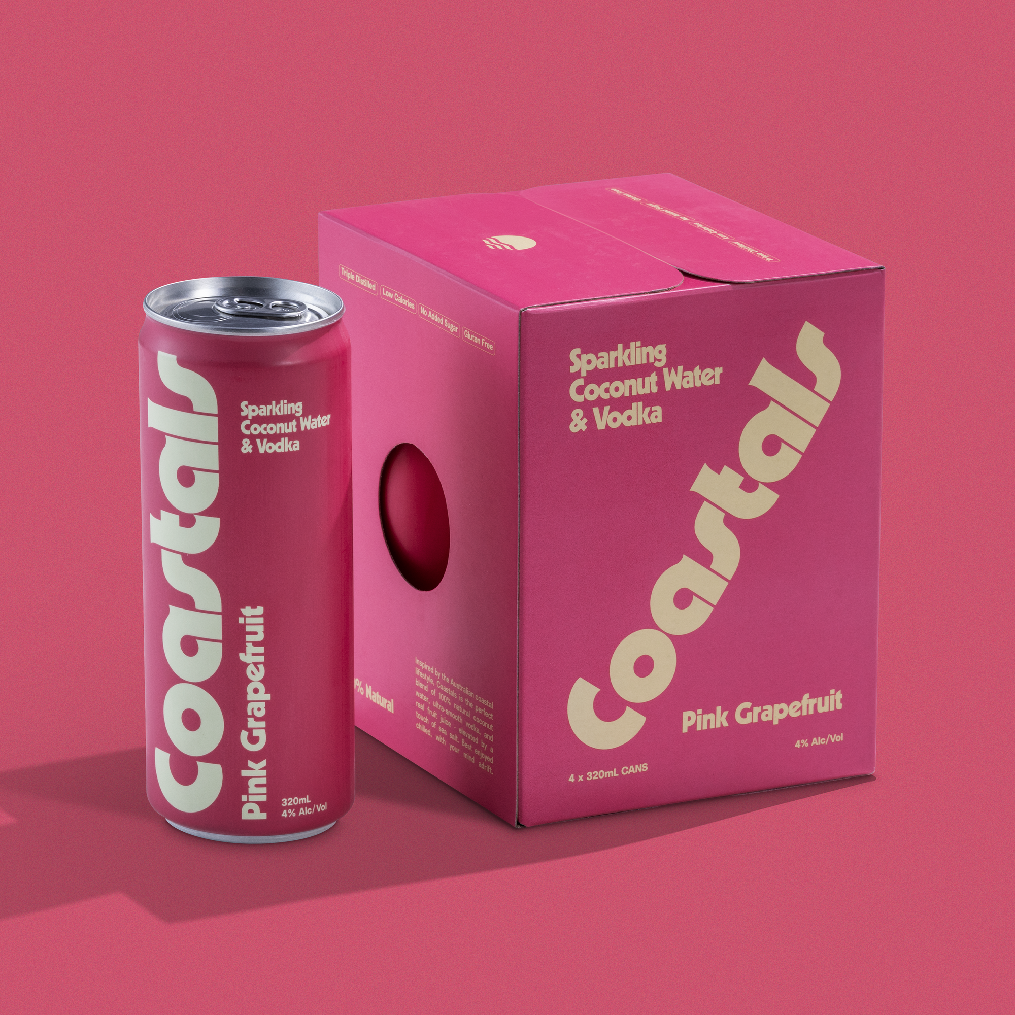 Coastals Pink Grapefruit Case (16x 320ml Cans)